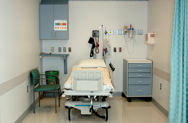 Siniat plaster- and fibre cement boards can be used in health care.